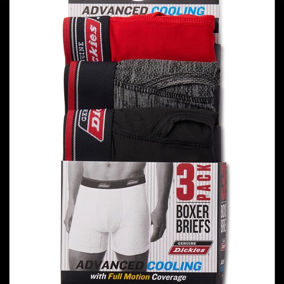 Dickies boxer briefs 3pk black grey red - Picture 3 of 10